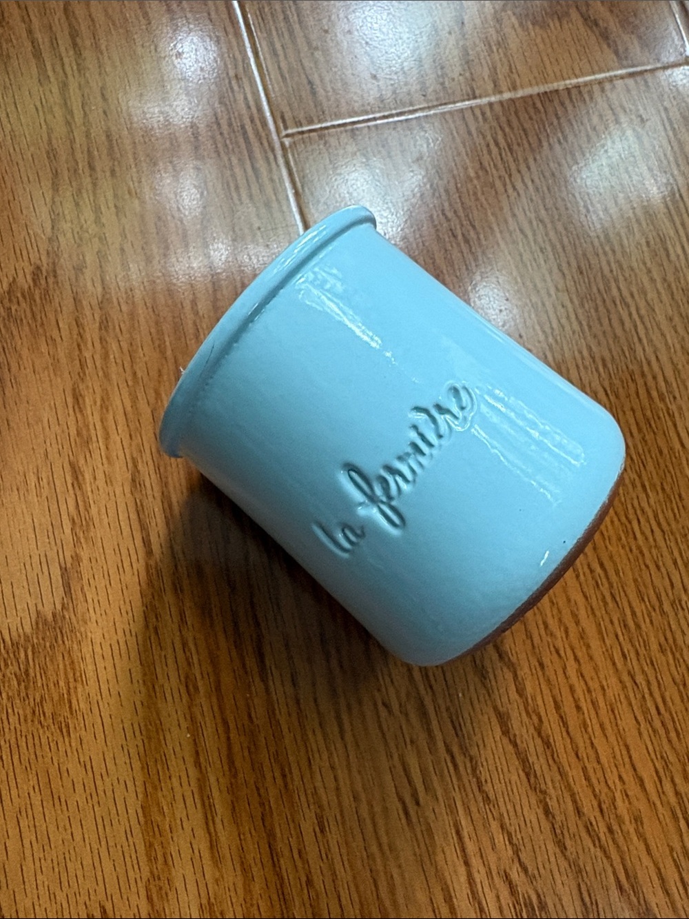 La Fermiere Light Blue Yogurt Pot